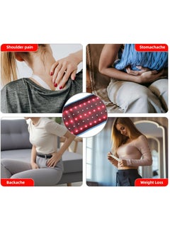 General Red Light Therapy Near Infrared Light Therapy Wrap Belt for Body 660&850nm Wearable Pad with Timer for Waist Back Shoulder Knee Leg Pain Relief Wound Healing Joint Inflammation Muscle Relax  - Image 5