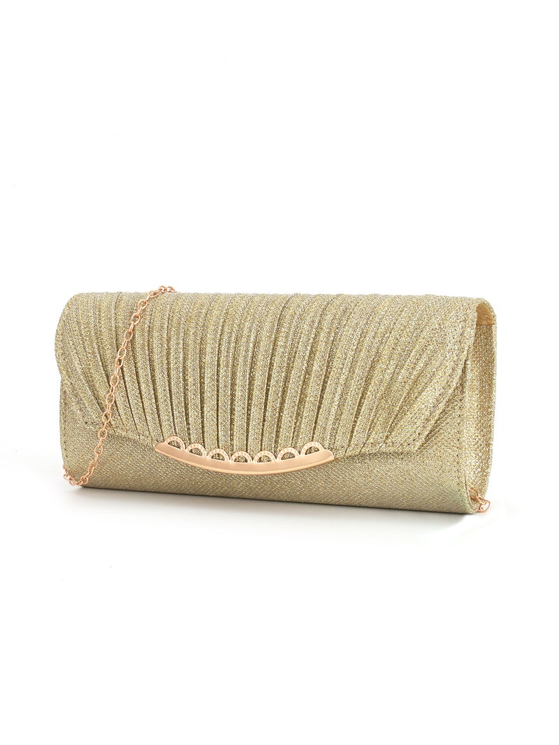 E-Commerce New Dinner Bag Stripesd Colorful Pleated Evening Bag Wedding Clutch Bag Women'S Clutch Bag - Image 3