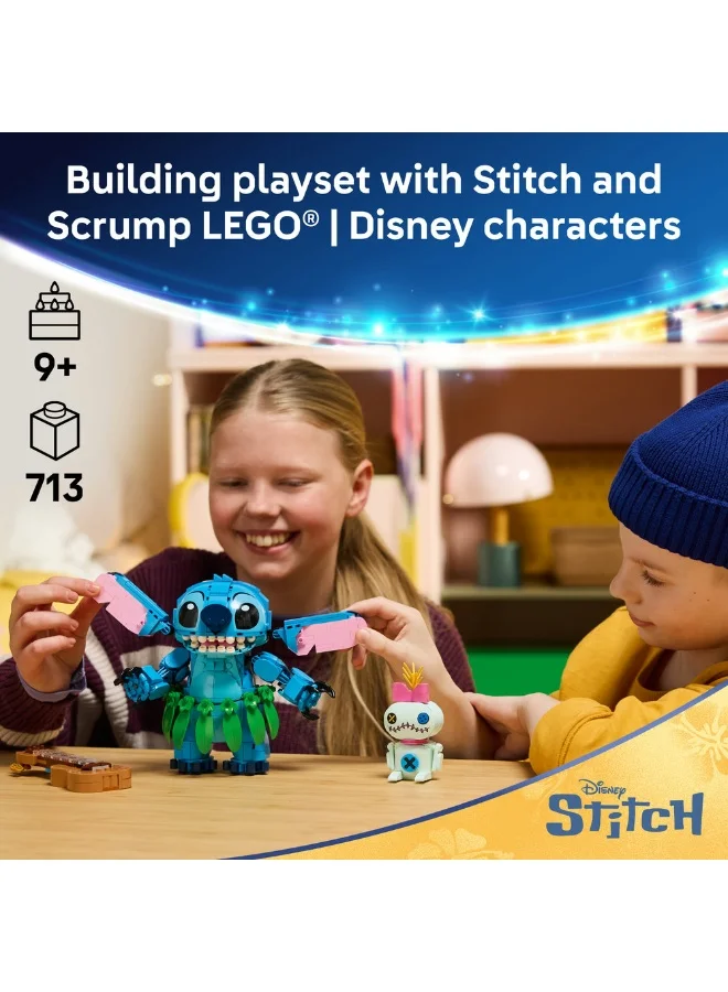 ليغو ‏Disney ستيتش وسكرامب، مجموعة بناء للأطفال بعمر ٩ سنوات وأكثر (٧١٣ قطعة) 43296