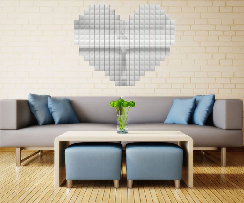 Micro Trader Self-Adhesive Real Glass Craft Mini Square and Round Mirrors Mosaic Tiles (5 x 5 mm) - Image 4