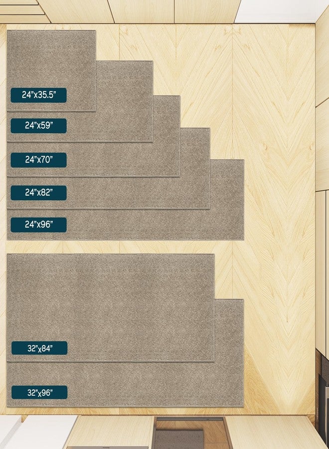 DOMUSTEX Washable Kitchen Rug 24" x 70" Rectangular, Non Slip Absorbent Indoor Entryway Runner Rug for Floor, Laundry, Bathroom, Bedroom (Roll Packing) - Image 4