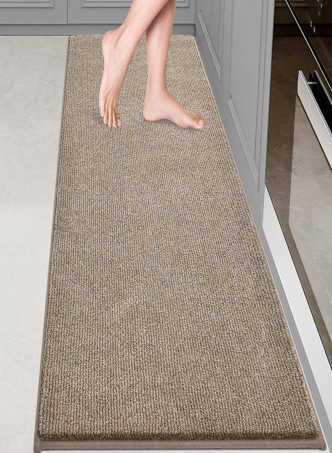 DOMUSTEX Washable Kitchen Rug 24" x 70" Rectangular, Non Slip Absorbent Indoor Entryway Runner Rug for Floor, Laundry, Bathroom, Bedroom (Roll Packing) - Image 1