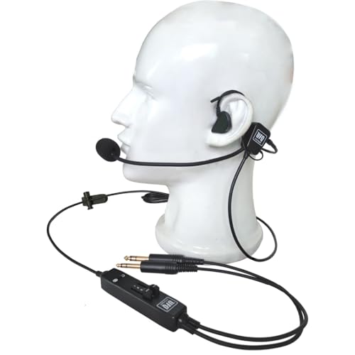 UFQ L1 in-Ear Type Aviation Headset Ultra Light Weight only 130g,Clear Communication,Comfortable,Durable Hi-Fi Sound Quality for Music with MP3 Input,Free with a Headset Bag - Image 1