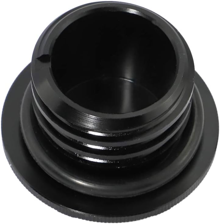 GUAIMI CNC Aluminum Fuel Gas Tank Oil Cap Compatible with Harley Sportster XL 1200 883 X48 Dyna - Skull (Black) - Image 3