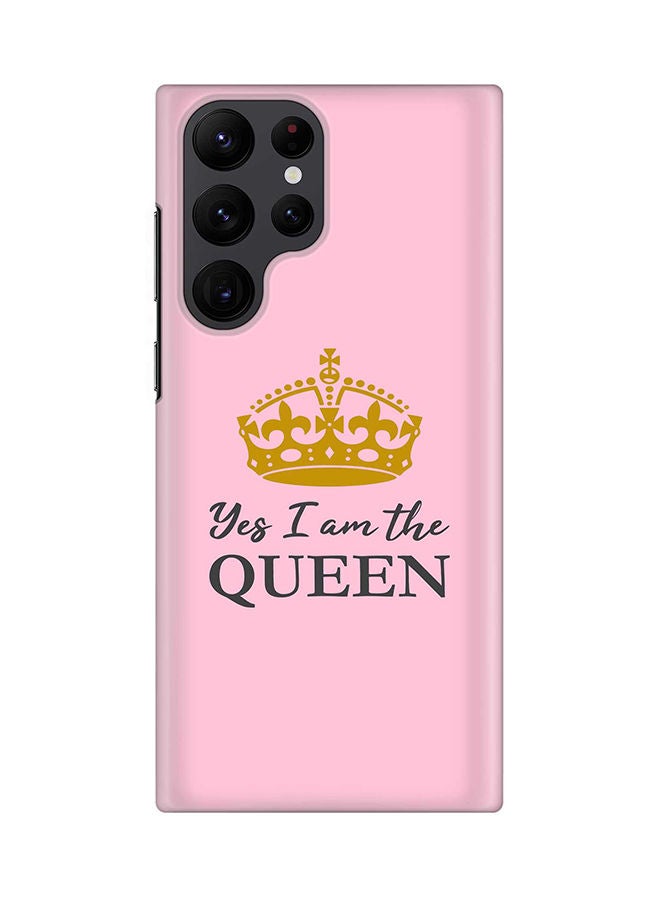 Stylizedd Case for Samsung Galaxy S22 Ultra 5G Snap Case Slim Snap Classic Series Shield Matte Finish Print - Yes I'm the Queen - Image 1