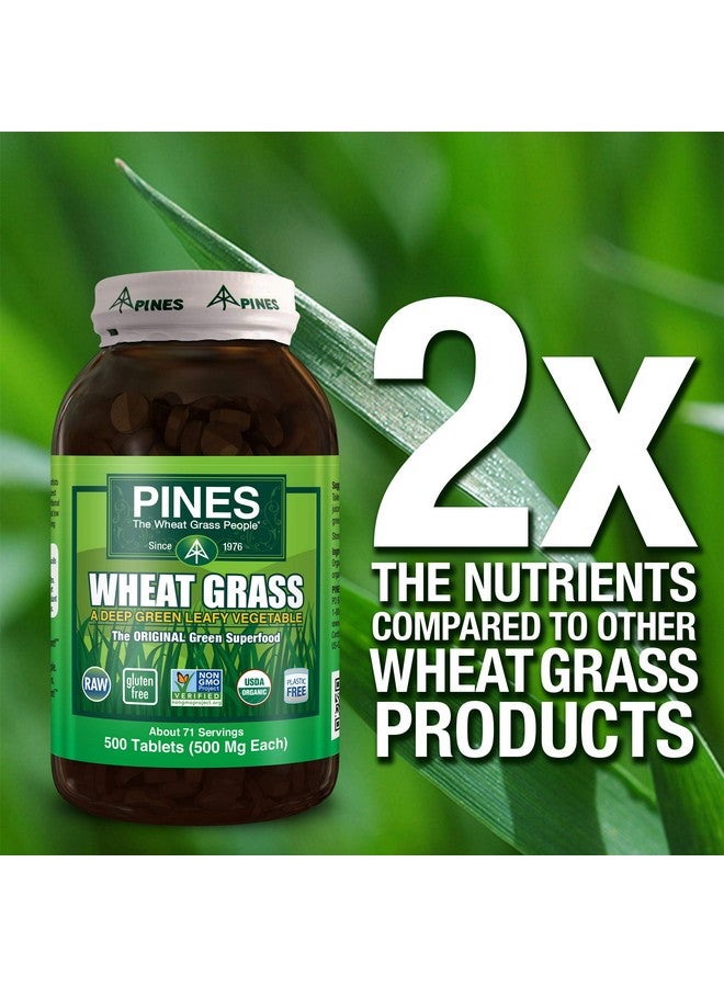 Pines Organic Wheat Grass, 500 Count Tablets - Image 5