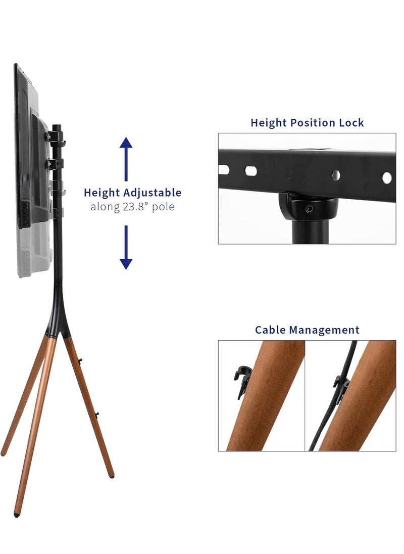 Hamood HAMOOD,Easel Studio TV Floor Stand More Than a Stand - an Eye-Catching Piece of Home Décor Fit Screen Size:45"-65"Weight Capacity: 32kg  - Image 4