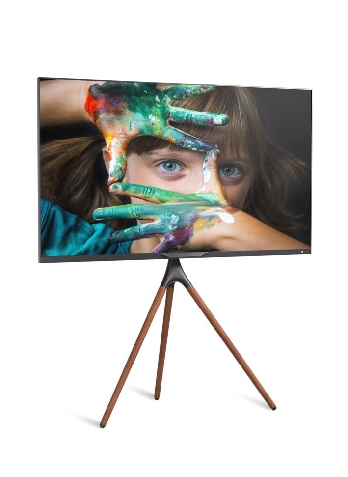 Hamood HAMOOD,Easel Studio TV Floor Stand More Than a Stand - an Eye-Catching Piece of Home Décor Fit Screen Size:45"-65"Weight Capacity: 32kg  - Image 1