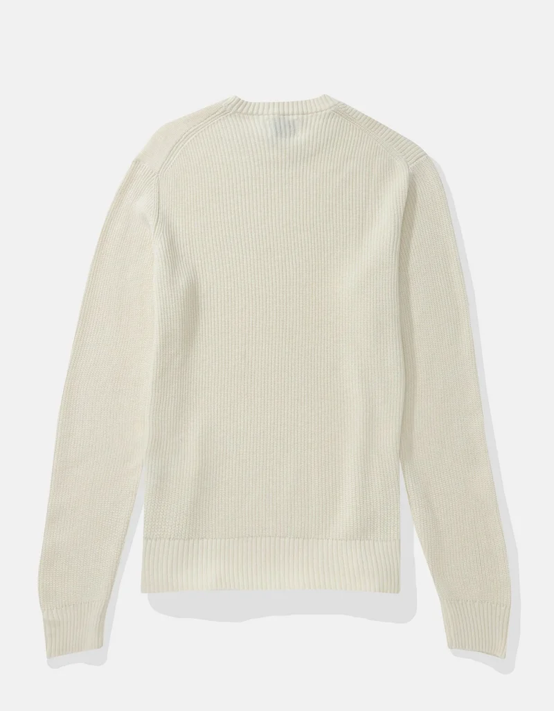 American Eagle  AE Waffle Crew Neck Sweater for Men | Best Price UAE