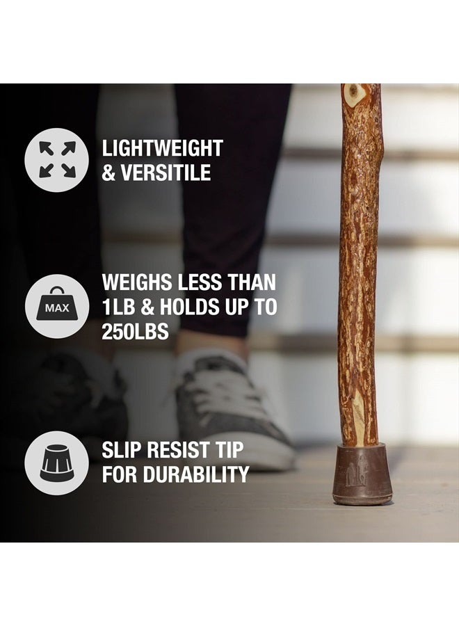 Brazos Hiking Walking Trekking Stick - Handcrafted Wooden Walking & Hiking Stick - Made in the USA by Brazos - Twisted Sassafras - 58 inches - Image 5