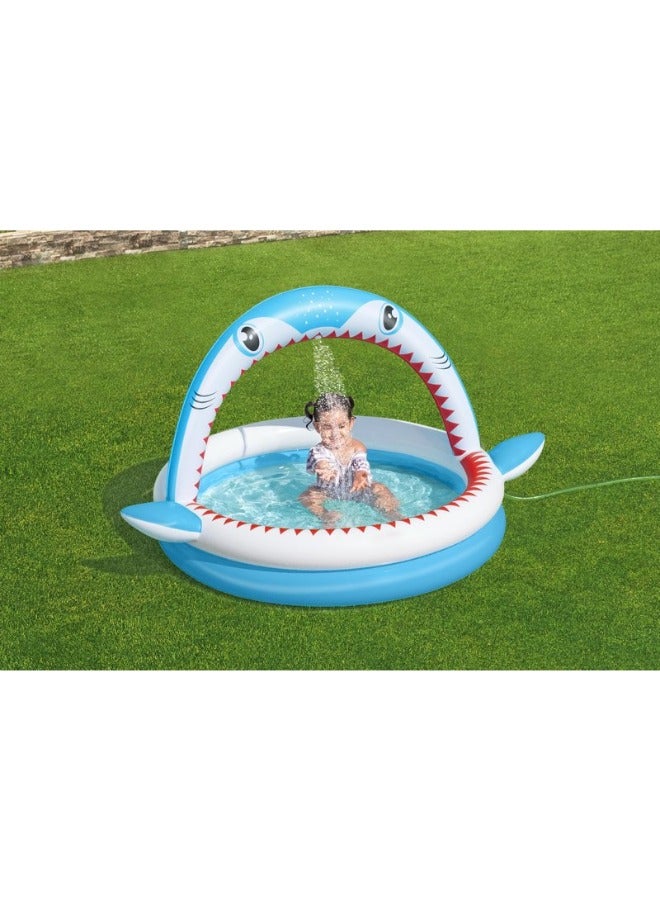 Bestway Sharktastic Sprinkler Play Pool, 1.63m x 1.27m x 92cm - Image 2