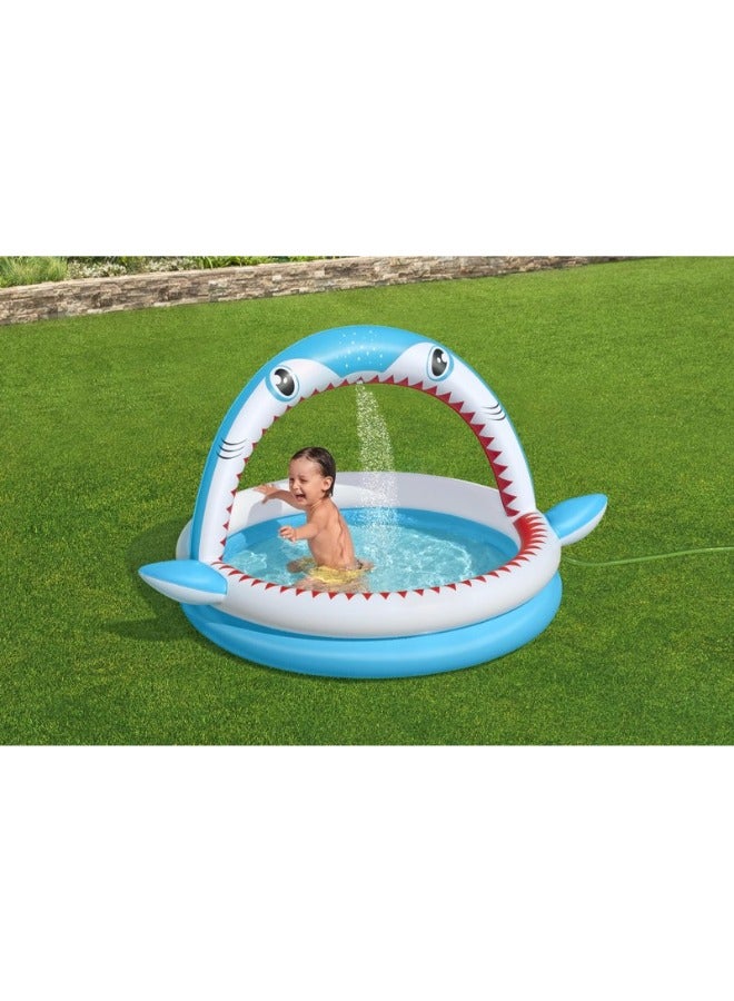 Bestway Sharktastic Sprinkler Play Pool, 1.63m x 1.27m x 92cm - Image 3