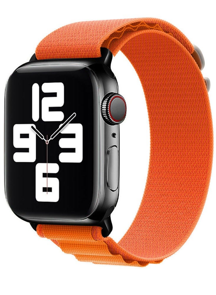 CATANES Alpine Loop Band for Apple Watch Band 38mm 40mm 41mm 42mm (Series 10) Adjustable with Metal G-Hook Strap Orange - Image 2