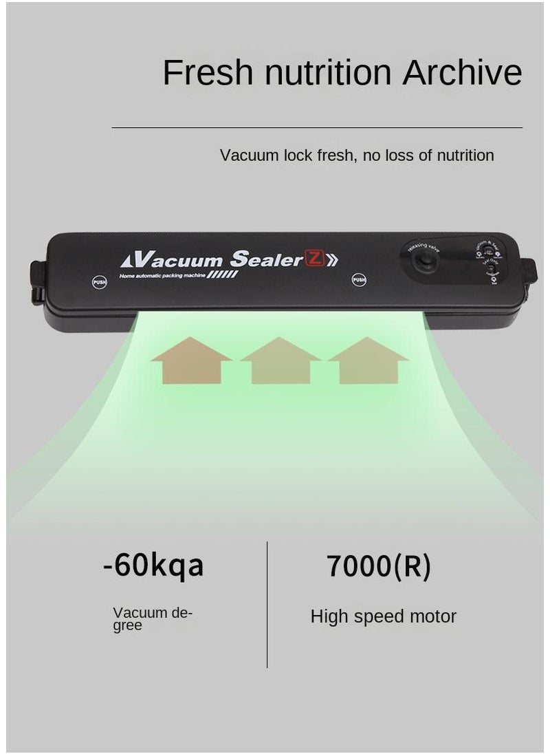 General Vacuum Sealer Machine With Starter Kit Automatic PowerVac Air Sealing Machine For Food Preservation Dry And Moist Sealing Modes Built-in Cutter Easy Cleaning And Storage  - Image 4