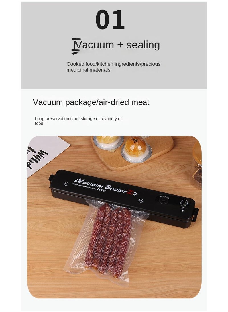 General Vacuum Sealer Machine With Starter Kit Automatic PowerVac Air Sealing Machine For Food Preservation Dry And Moist Sealing Modes Built-in Cutter Easy Cleaning And Storage  - Image 5