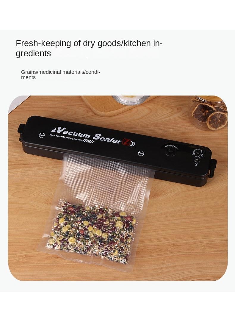 General - Vacuum Sealer Machine With Starter Kit Automatic PowerVac Air Sealing Machine For Food Preservation Dry And Moist Sealing Modes Built-in Cutter Easy Cleaning And Storage - Image 1