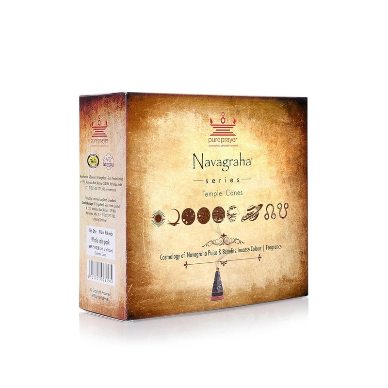 Cycle Pure Prayer Navagraha Series Temple Cones Pack of 9 Fragrances CharcoalFree Bambooless Cones for Puja Dhoop Cones for Navagraha Puja 9 Cones per Fragrance 81N - Image 5