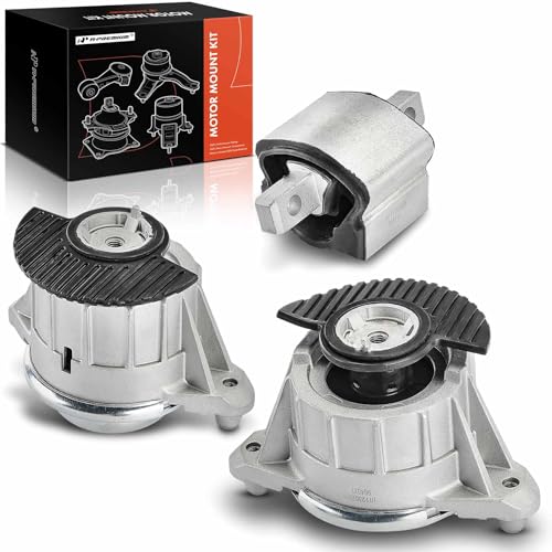 A-Premium مجموعة A-Premium من 3 قطع لدعامة محرك السيارة ودعامة نقل الحركة متوافقة مع مرسيدس-بنز C300 2008-2011، C350 2008-2015، E350 2010-2016، E400 2014-2017، 3.0L 3.5L، دفع خلفي، نقل حركة أوتوماتيكي - Image 1