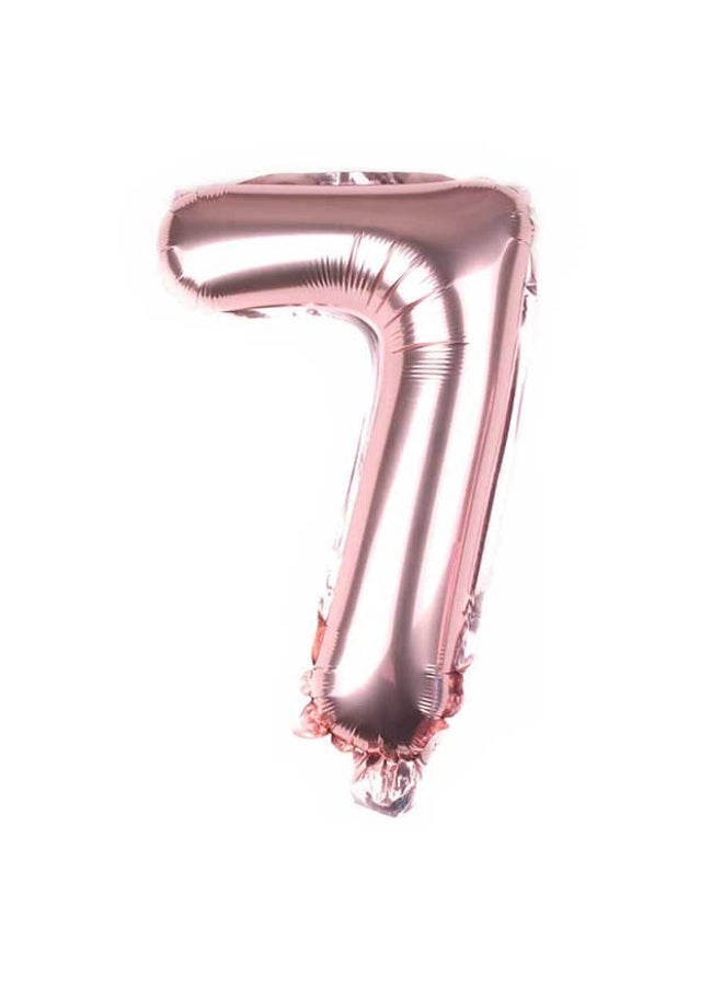 Number Balloon, 7 Rose Gold - 16" Foil Balloon, China