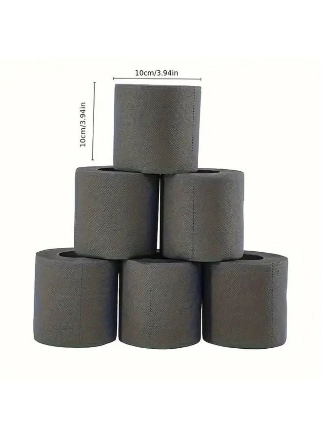 1 Roll Black Multicolor Artistic Forest Print Virgin Wood Pulp Toilet Paper Soft Durable - Image 4