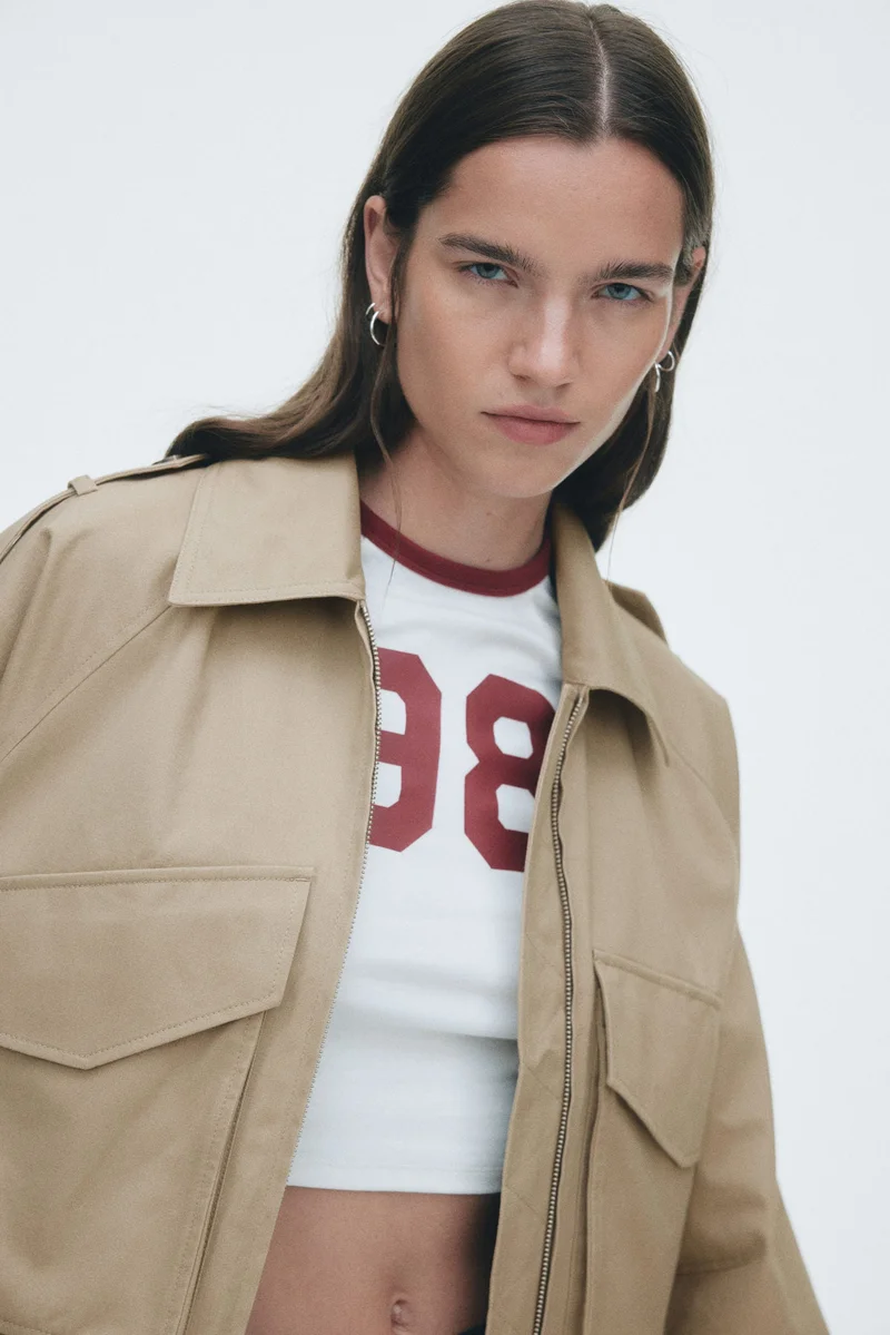 اتش اند ام جاكيت كارغو من القطن