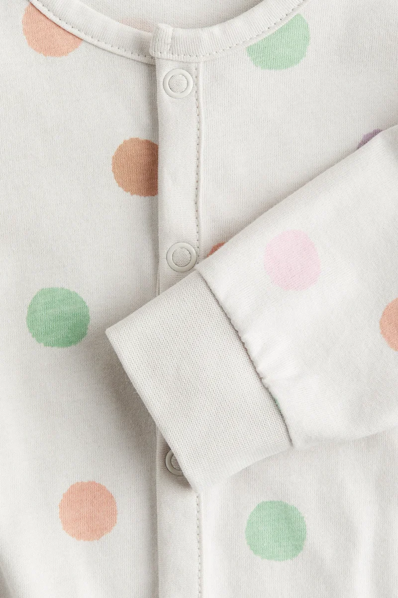 اتش اند ام Printed cotton sleepsuit