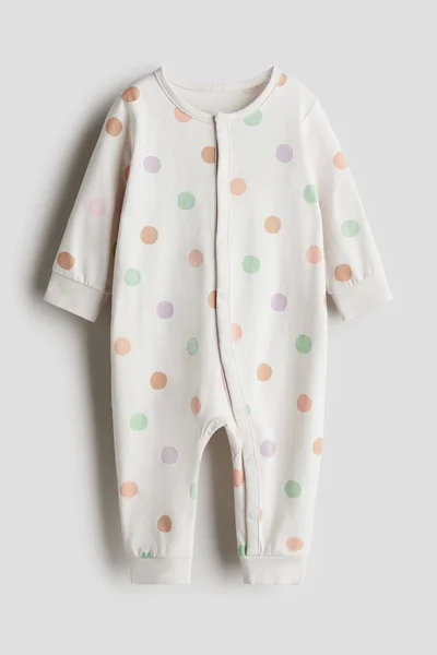 اتش اند ام Printed cotton sleepsuit
