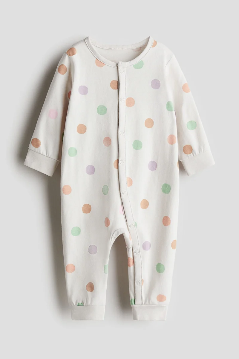 اتش اند ام Printed cotton sleepsuit