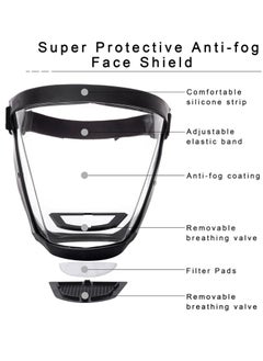 Excefore Super Protective Anti-Fog Face Shield, Unisex Hd Transparent Full Face shield, Reusable Eye, Nose, Mouth Protection  - Image 4