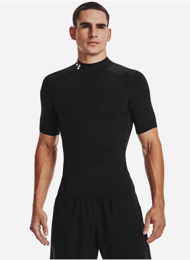 UNDER ARMOUR HeatGear Compression Mock Short Sleeves T-Shirt  - Image 1