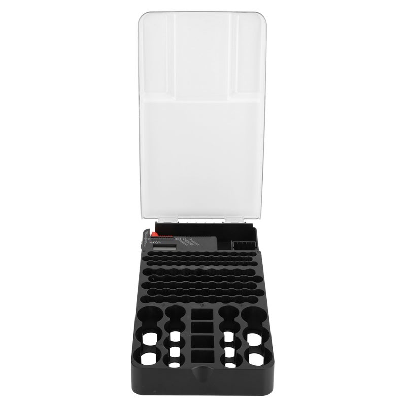 Battery Organizer 36pcs AAA 45pcs AA 6pcs D 8pcs C 4pcs 9V 5pcs Button Cell Large Capacity - Anti-Collision ABS Material Battery Case for Neat Home & Travel Storage - Image 5