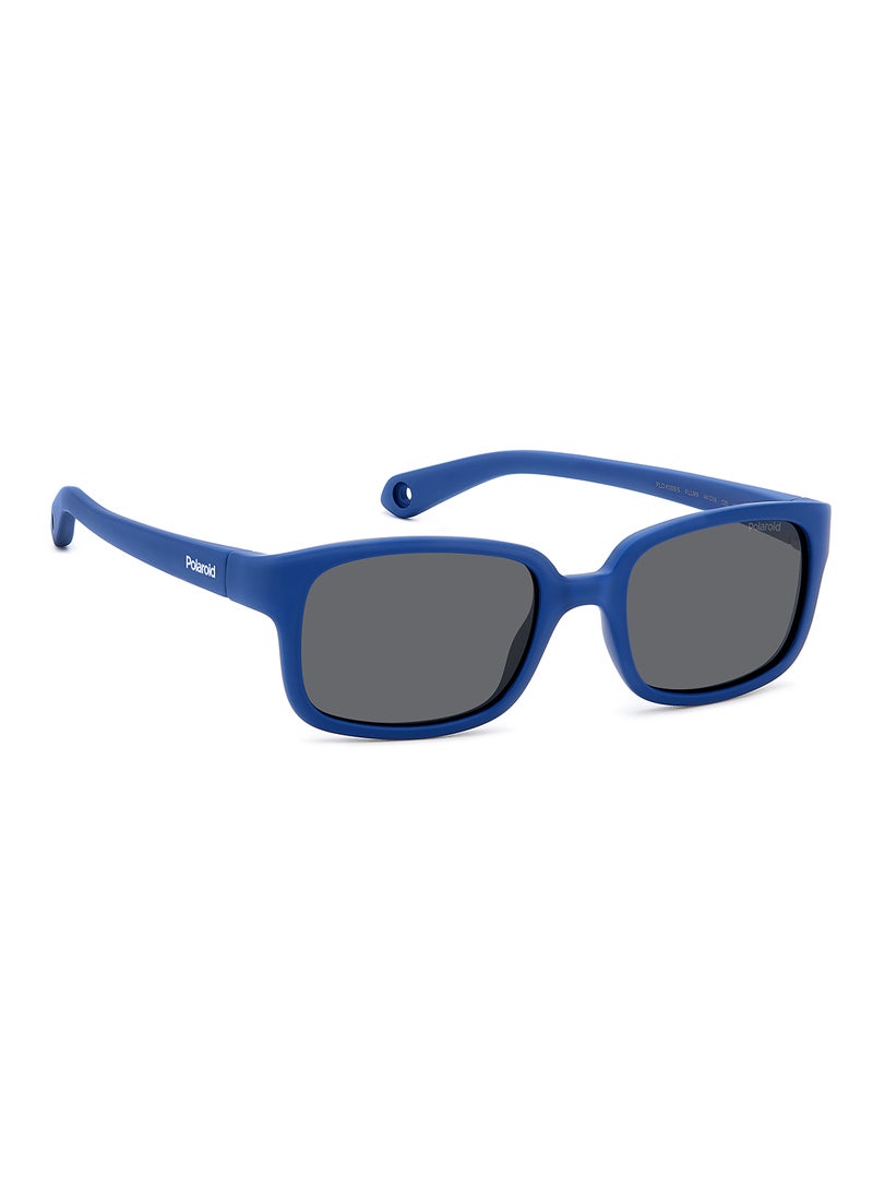 Polaroid - Kids Unisex Polarized Rectangular Sunglasses - Pld K008/S Blue Millimeter - Lens Size: 44 Mm - Image 1