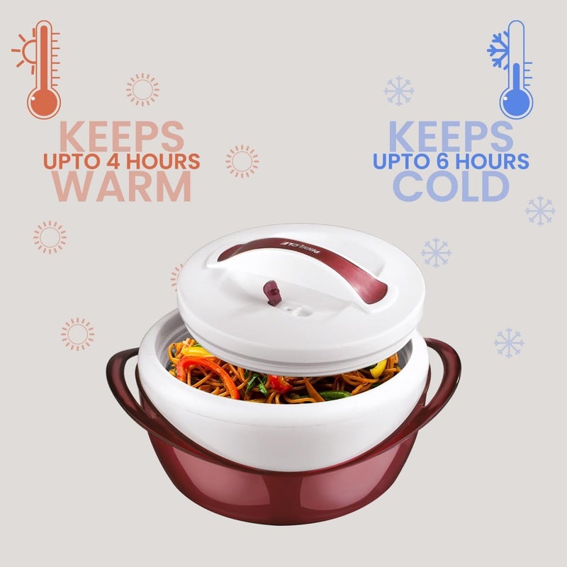 PINNACLE طبق كاسرول معزول كبير مع غطاء 36 لتر وعاء طعام أنيق للحفاظ على الحرارة والبرودة وعاء تقديم الحساء والسلطة من الفولاذ المقاوم للصدأ أفضل مجموعة هدايا للأمهات - Image 4