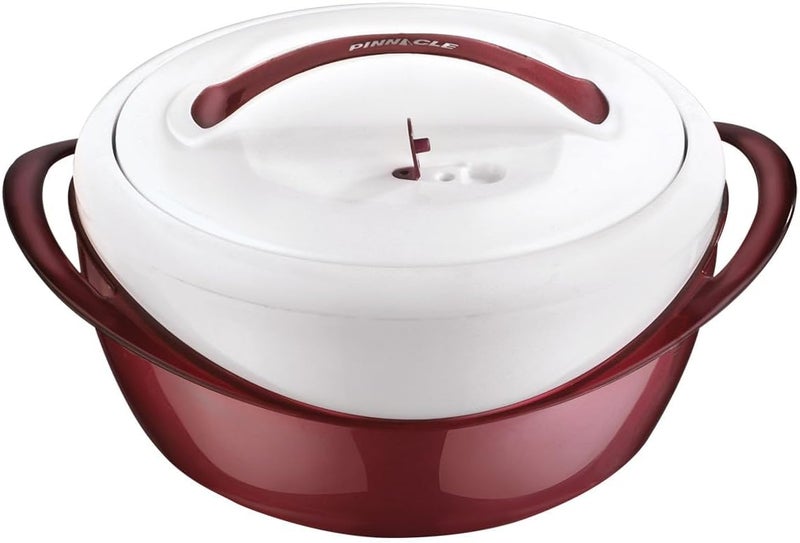 PINNACLE طبق كاسرول معزول كبير مع غطاء 36 لتر وعاء طعام أنيق للحفاظ على الحرارة والبرودة وعاء تقديم الحساء والسلطة من الفولاذ المقاوم للصدأ أفضل مجموعة هدايا للأمهات - Image 1