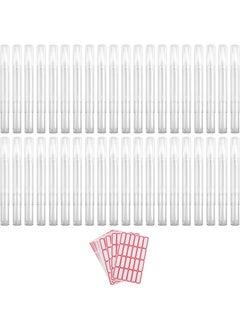 Framendino Framendino 40 Pack 3 Ml Cuticle Oil Pen Empty Transparent Nail Twist Pens with Brush Tip 3 Stickers 