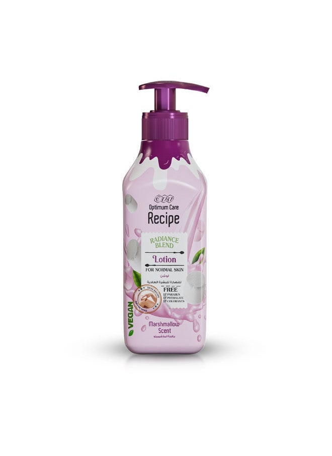 Eva Optimum Care Recipe Silk & Shine Blend Shampoo Marshmallow Scent 350 Ml + Lotion 370 ML - Image 2