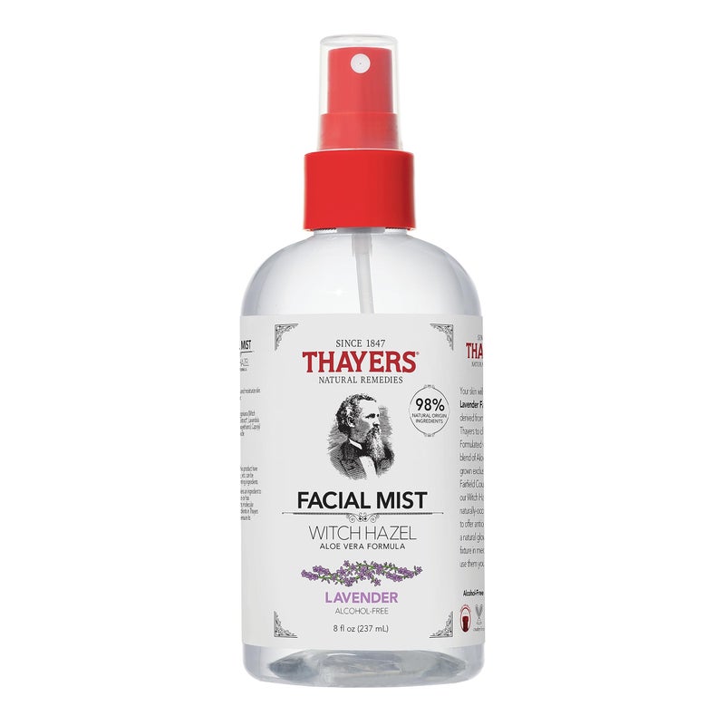 Thayers Alcohol-Free Witch Hazel Facial Mist Toner with Aloe Vera, Lavendar, Soothing and Hydrating, For All Skin Types, 8 oz - Image 1