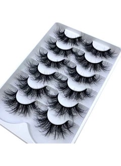 HBZGTLAD 5Pairs/6 Pairs Fluffy False Eyelashes Natural Faux Mink Strip 3D Lashes Pack (Sr 2)1 Count (Pack Of 1)  - Image 5