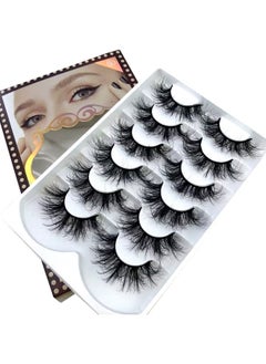 HBZGTLAD 5Pairs/6 Pairs Fluffy False Eyelashes Natural Faux Mink Strip 3D Lashes Pack (Sr 2)1 Count (Pack Of 1)  - Image 2