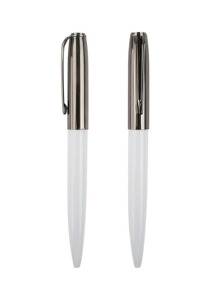 Elegant Metal Twist-Action Ballpoint Pen Set
