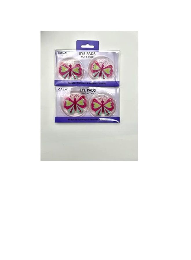 CALA Eye Pads Hot & Cold - Reduces Puffiness & Relieves Tension (Purple Butterfly) - Image 2