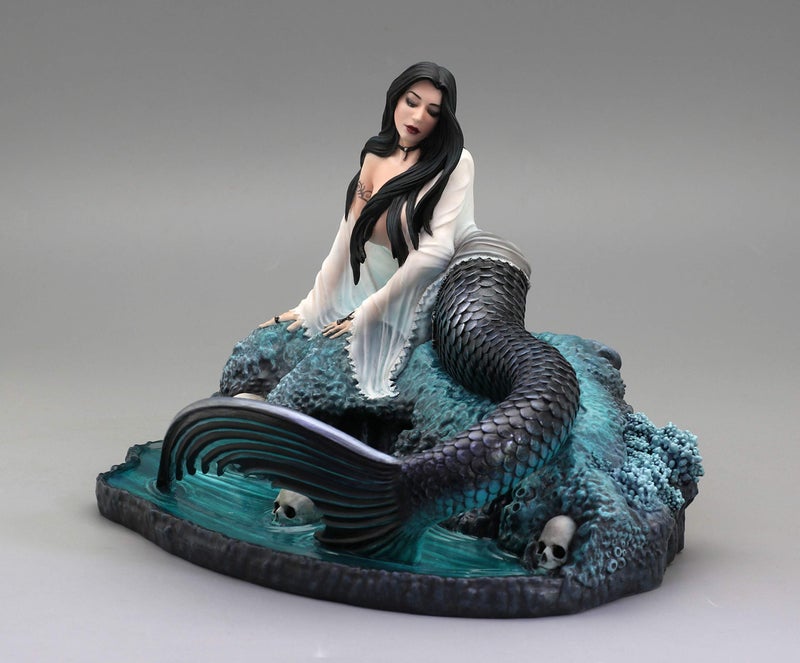 Veronese Design 8 5/8 Inch Sirens Lament by Anne Stokes Hand Painted Resin Mermaid Statue Home Decor - Image 2