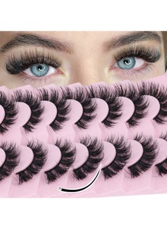 Focipeysa Mink Lashes Natural Look False Eyelashes Fluffy Flat Eyelashes 3D Mink Lashes Wispy Strips Lashes 7 Pairs Multipack by Focipeysa  - Image 3