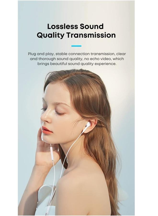 PROMASS Original Wired Headphone From Promass Type C White Color - Image 4