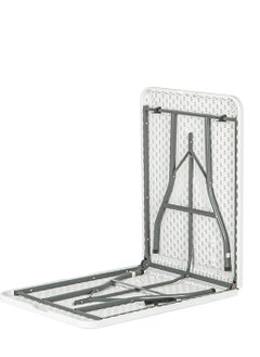Generic Harbor Housewares Heavy Duty Folding Table - Easy Storage for Office, Workstation, Arts & Crafts, Parties, Restaurants, BBQs, Garden - 6 Feet (180cm), Plastic, White  - Image 4