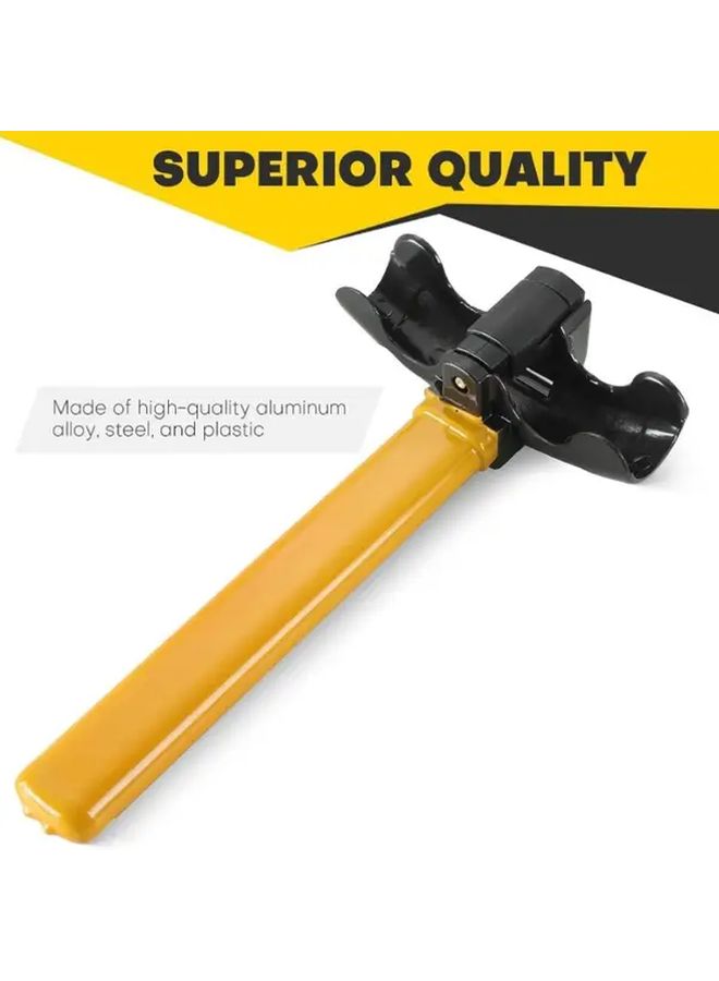 T-Shaped Heavy Duty Steering Wheel Lock for Trucks SUVs Anti Theft with 2 Keys Easy Install - Image 5