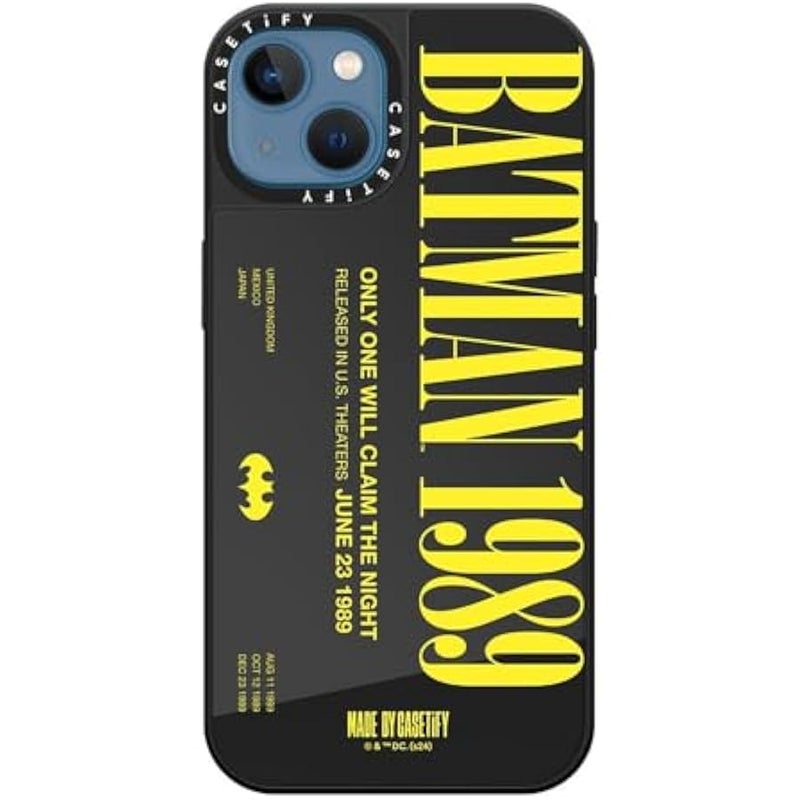 Casetify Mirror iPhone 13 Case 【Batman Co-lab / 4.9ft Drop Protection/Compatible with Magsafe】 - Batman 1989 - Silver on Silver - Image 5