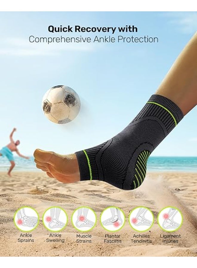 Ankle Brace with Adjustable Strap – Breathable & High-Elastic Support Sleeve for Daily Pain Relief and Stability - Image 3