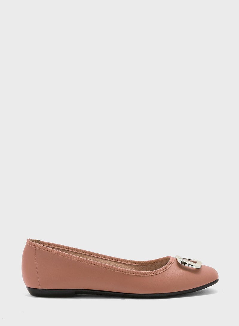 MOLECA Rosie Close Toe Ballerinas - Image 1