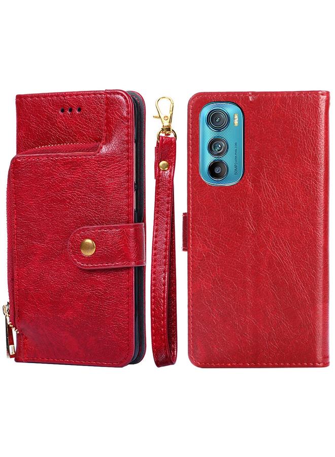S-TOP Case For Motorola Edge 30 Zipper Bag Leather Phone Case - Image 1